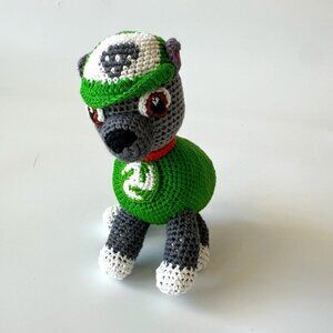 Paw Patrol Crochet Knit Rocky Stuffed Animal
